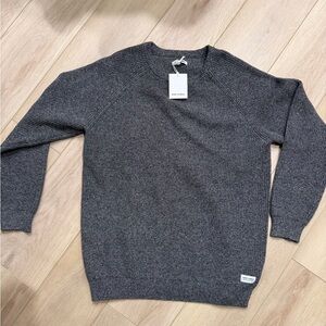 Dark Gray Crewneck Sweater for Men